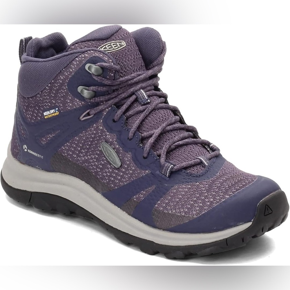 GUC KEEN WOMEN'S TERRADORA II WATERPROOF HIKING TRAIL BOOT 7 PURPLE